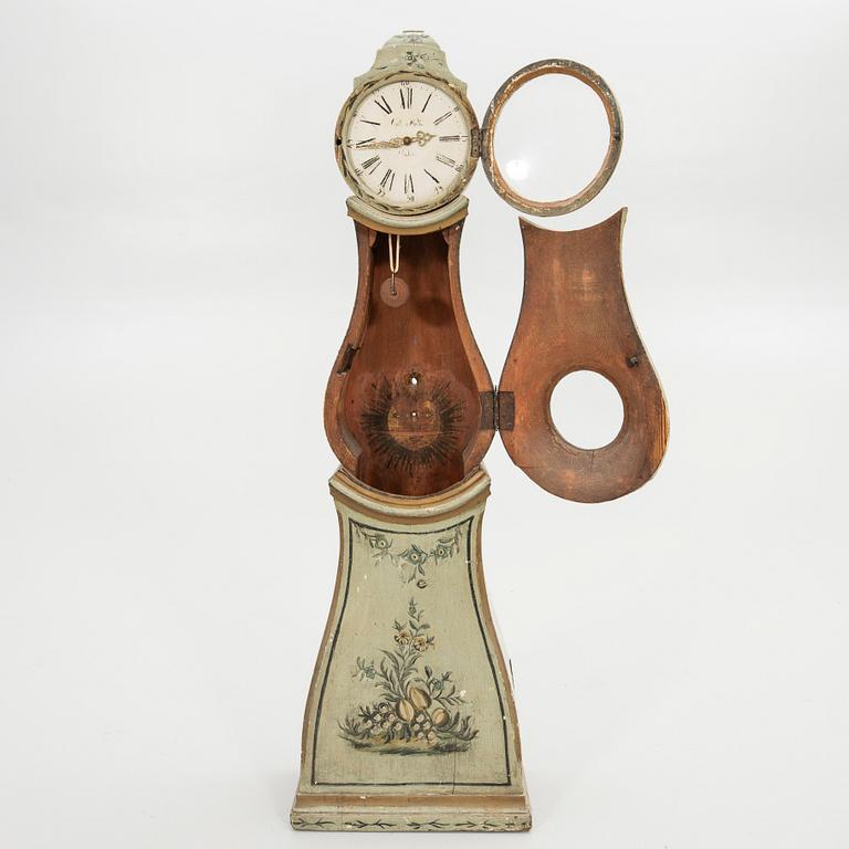 Longcase clock, miniature, folk art, 17th/18th century.