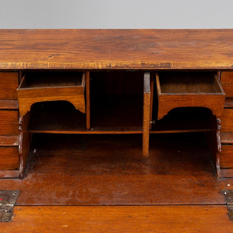 A late baroque secretaire chest of drawers, 18th century, northen Germany.