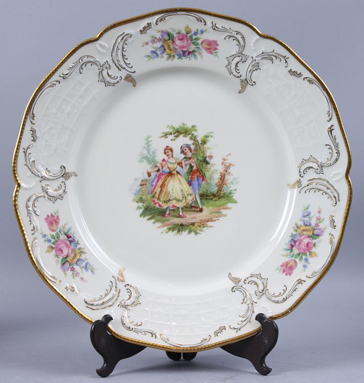 TESERVIS, 22 delar, porslin, "Sanssouci", Rosenthal.