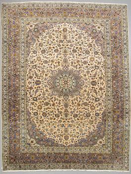 A CARPET, Kashan, signed, 385 x 295 cm.