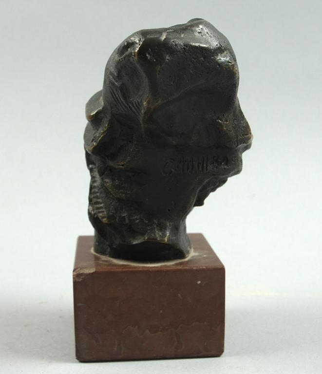 SKULPTUR, brons, efter Carl Milles, sign.
