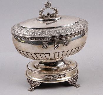 SOCKERSKRIN, silver, Karl Johan, Carl Petter Lampa, Stockholm, 1830.