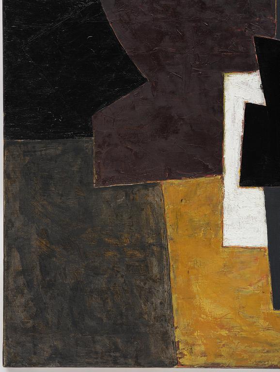 Adrian Heath, "Composition: Yellow, Black and Pink".