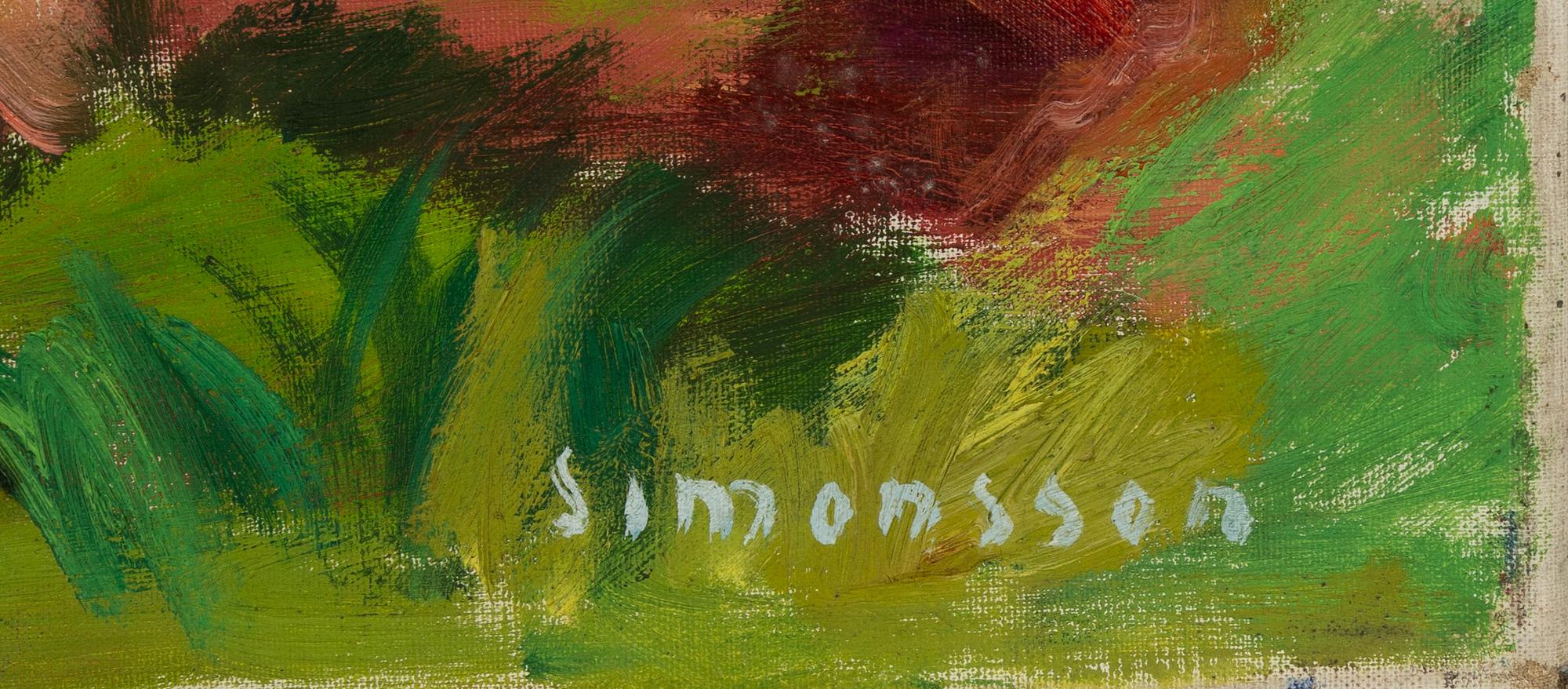 Birger Simonsson, oil on canvas, signed.