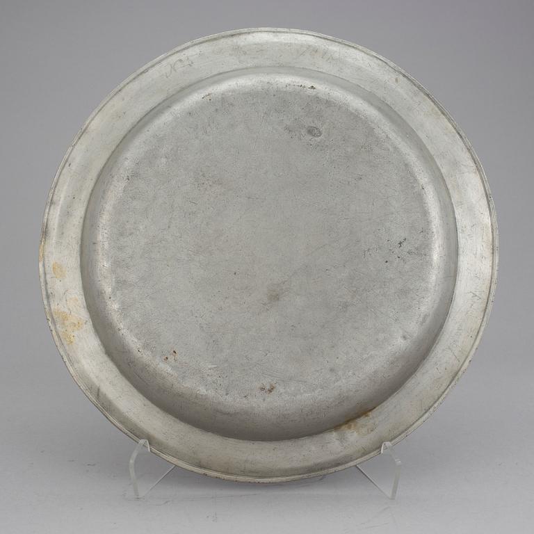 TENNFAT, tenn, stämplat, Magnus Söderholm (1716-1748/67), Stockholm 1721.