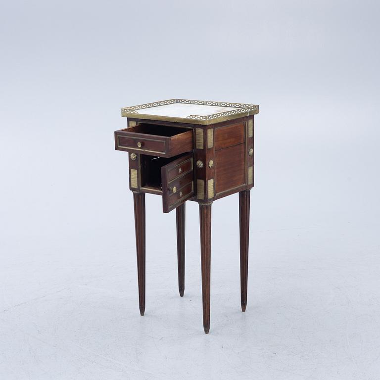 A Louis XVI-style chamberpot cupboard, late 19th century.