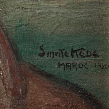 SVANTE KEDE, olja på pannå, signerad och daterad 1920.
