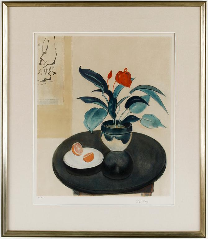 EINAR JOLIN, Mapp med 10 st Färglitografier, signerade ocg numrerade 21/360. Ramade. Mappen medföljer.