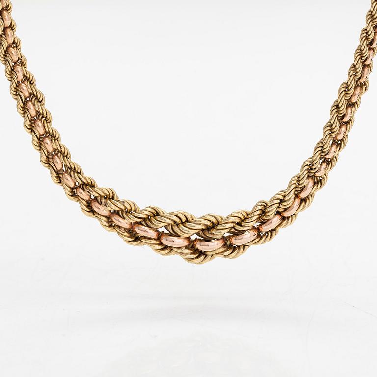 Halsband, doserat, 14K guld.