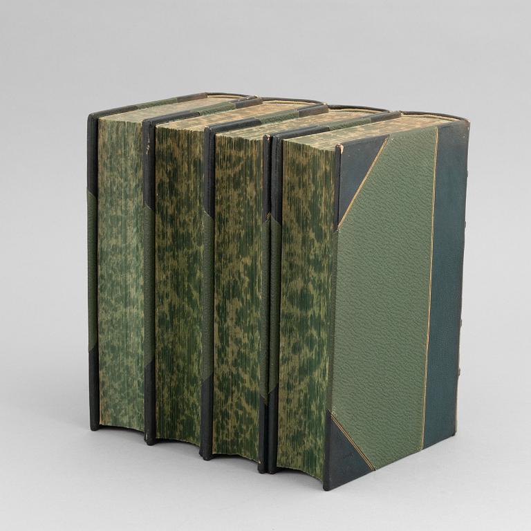 Four volumes of 'Bilder ur Nordens flora', C.A.M. Lindman, Wahlström & Widstrand, Stockholm, 1922 - 1926.