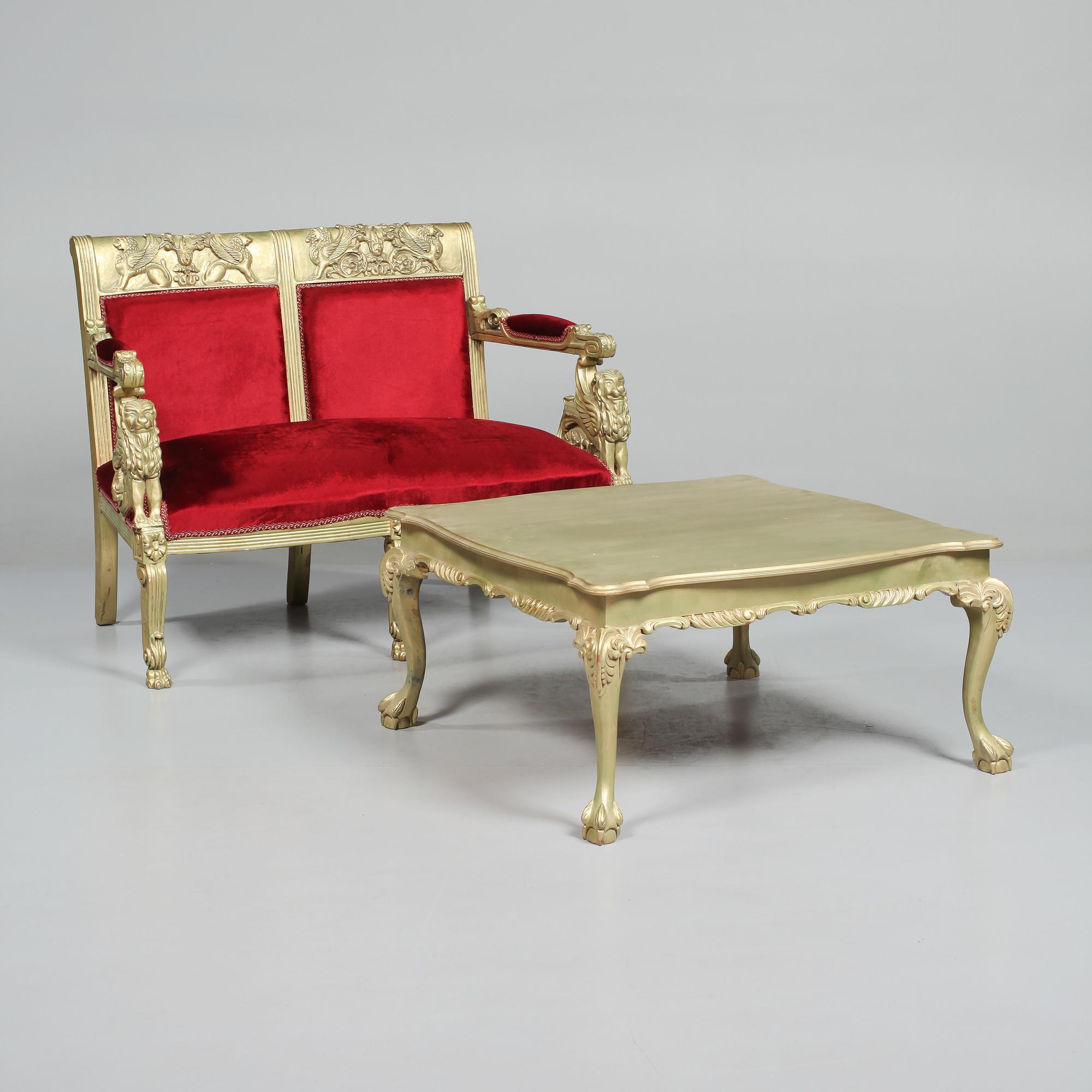 SOFFA samt SOFFBORD, 1900/2000-tal.