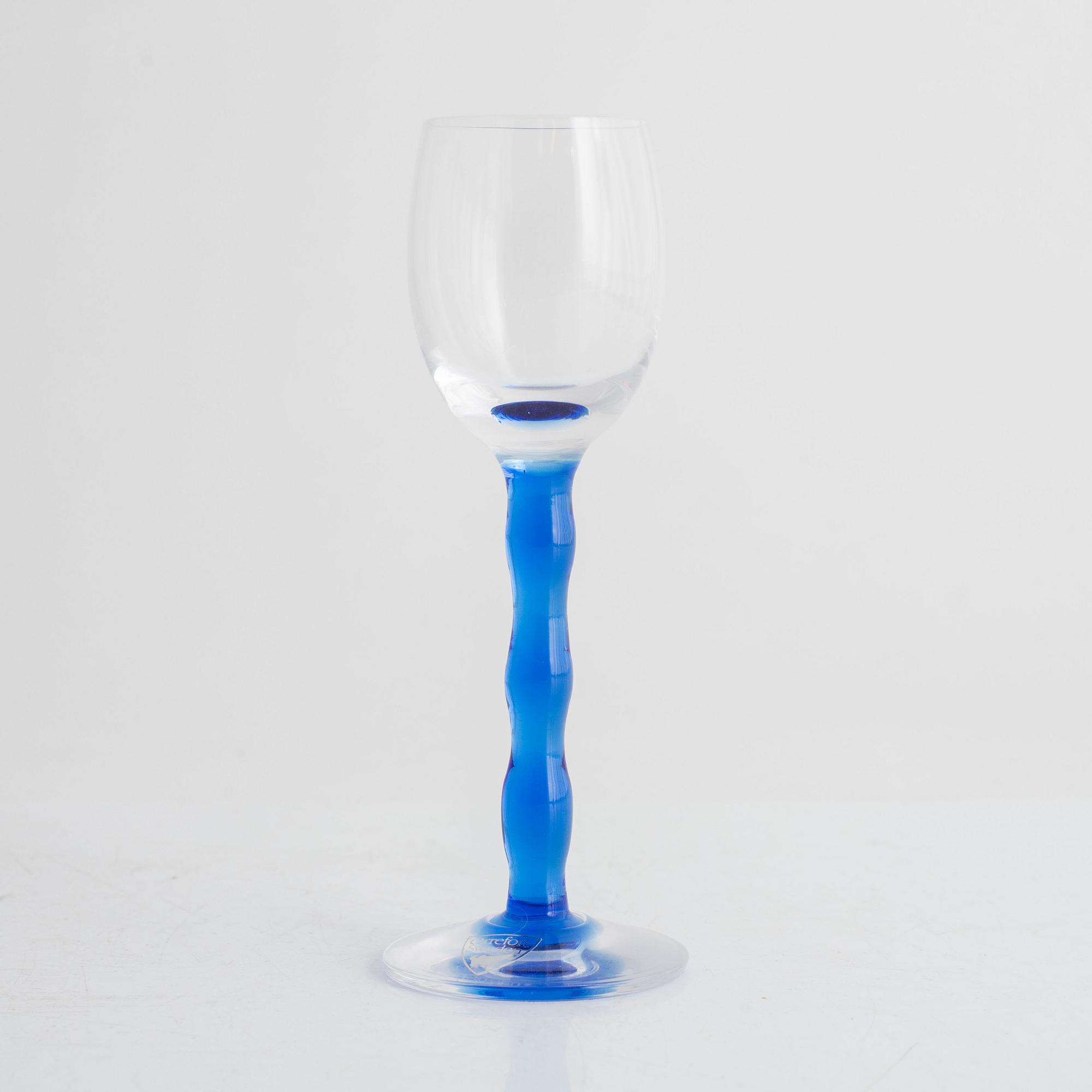 Gunnar Cyren, glasservis, 33 delar, "Nobel", Orrefors.