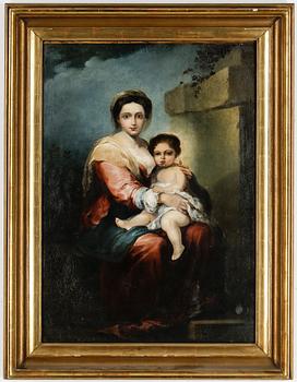 MURILLO, hans art, olja på duk, 1800-tal.