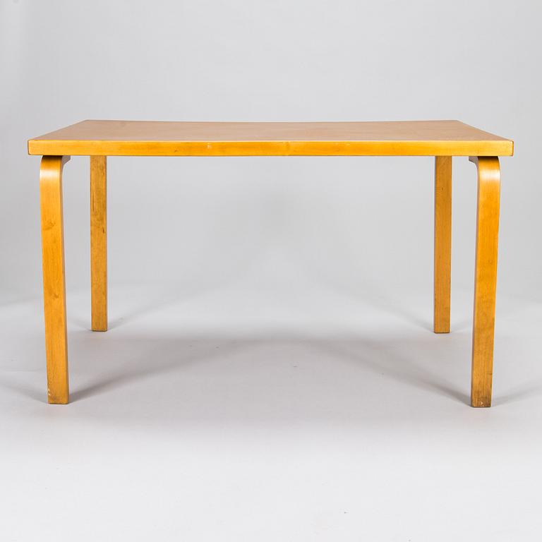 Alvar Aalto, a 1950's '82' table and six '66' stools for O.Y. Huonekalu-ja Rakennustyötehdas A.B.