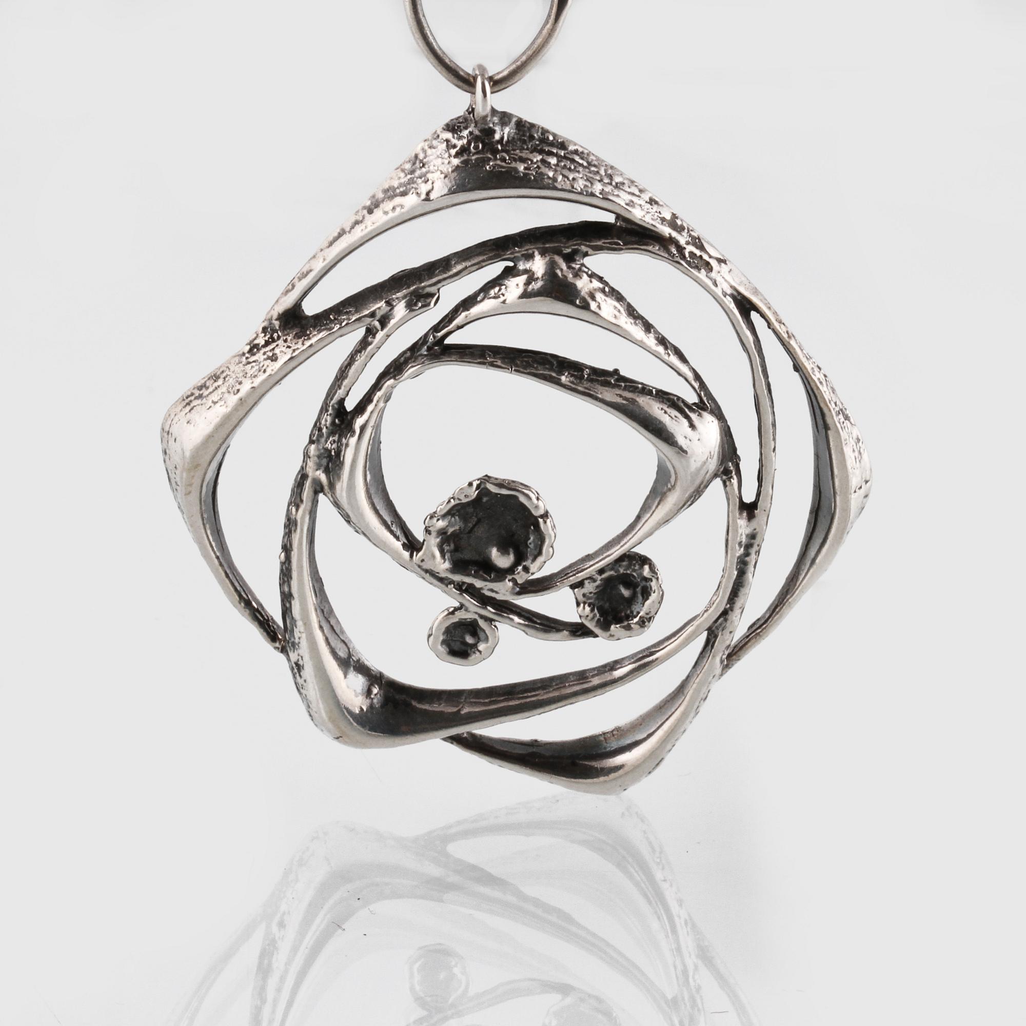 COLLIER, sterlingsilver, 1975, Sten & Laine, Turku, Finland, importstämplat. Vikt 19,8 gram.