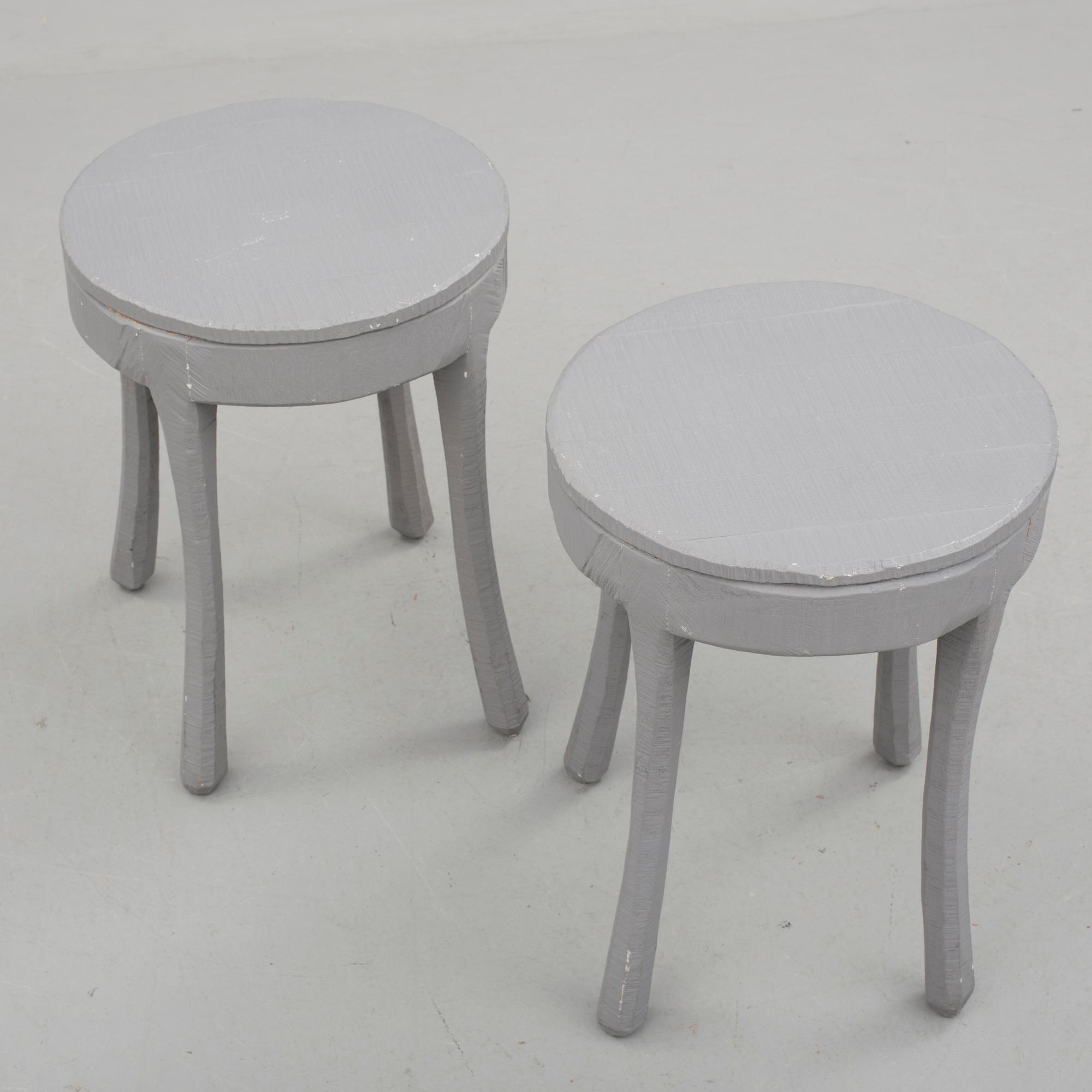 BORD, ett par, "Raw", design Jens Fager för Muuto, 2000-tal.