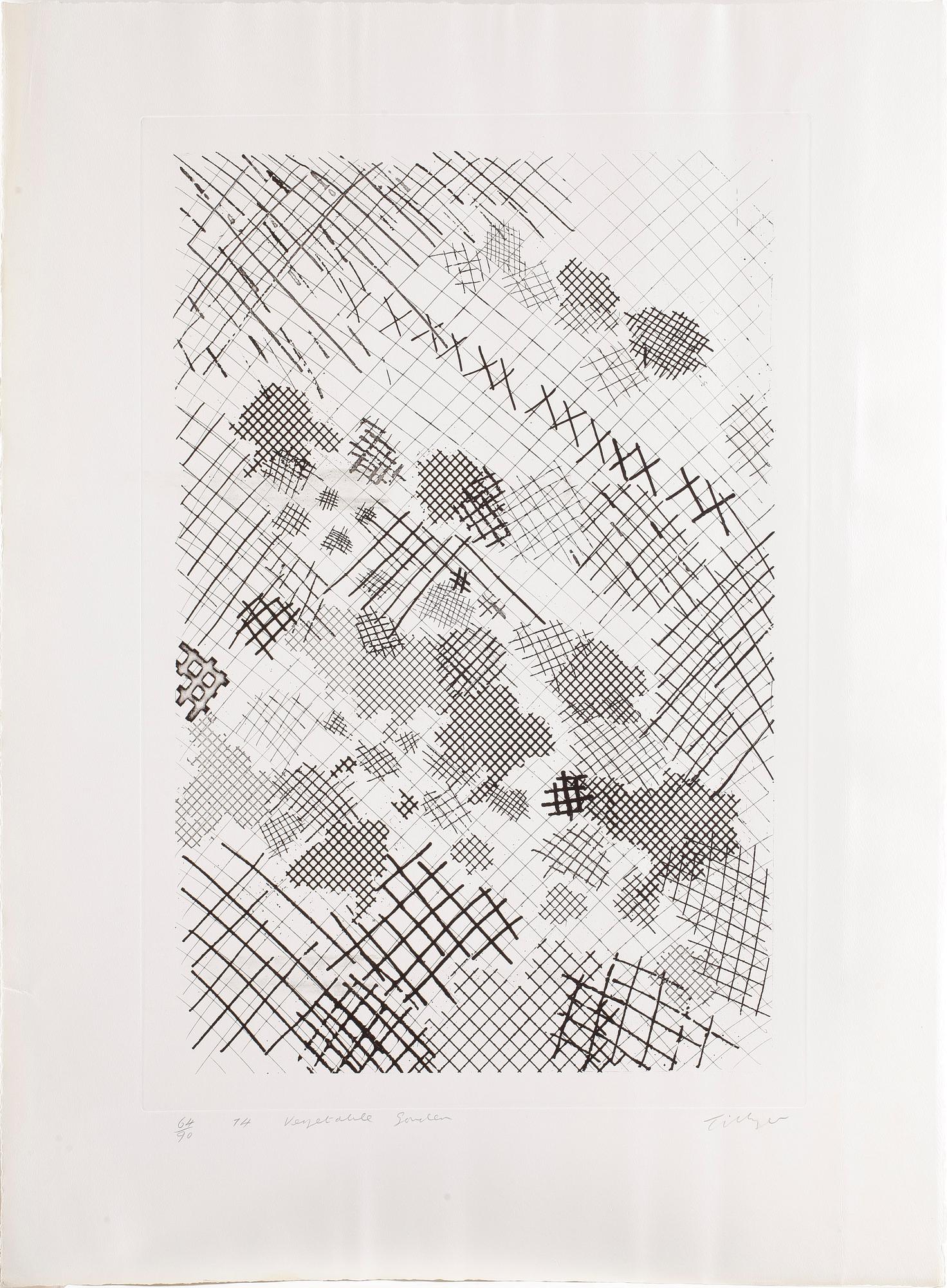 WILLIAM TILLYER, Svit med 25 serigrafier (varav en del i färg), etsningar och färgliotgrafier, 1974, samtliga signerade.