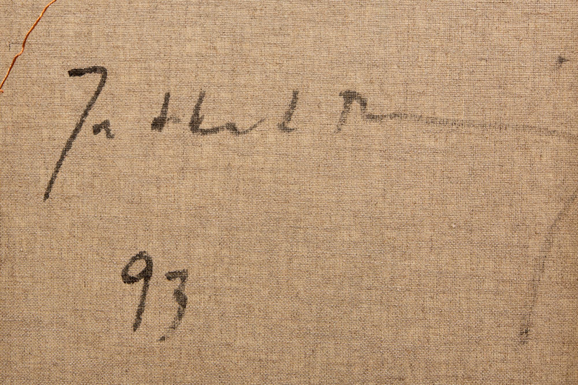 Jette L Ranning, oil on canvas, A verso signed, dated.