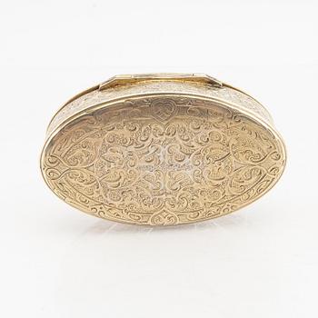 Léon Baujois (troligen) dosa förgyllt silver Paris sent 1800-tal.