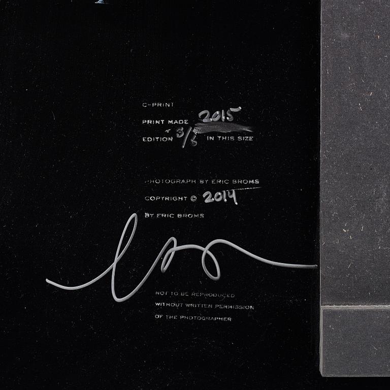 Eric Broms, photo mounted on glas, signed 3/6 verso.