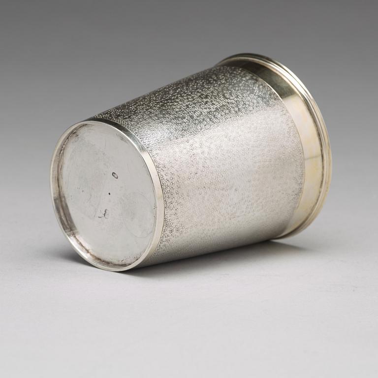 Philipp Stenglin, bägare, silver, Augsburg 1735-1736.
