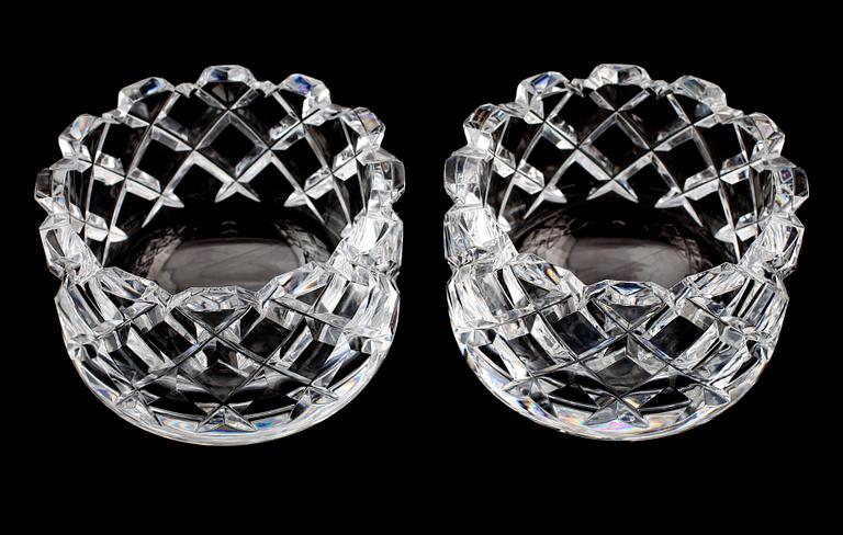 SKÅLAR, 1 par, glas, "Sofiero", Gunnar Cyrén, Orrefors.