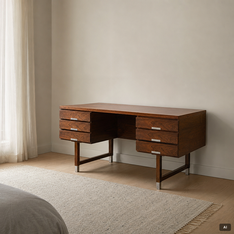 Kai Kristiansen, Desk, Feldballes Møbelfabrik, Denmark, 1960s-70s.