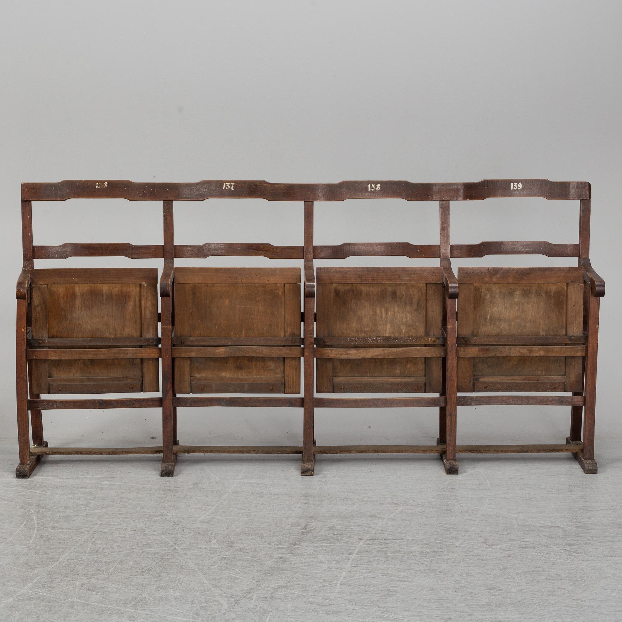 A pair of benches from the early 20th century.