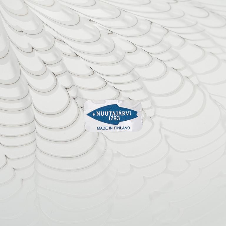 Oiva Toikka, glasfåglar, 2 st, signerade. Nuutajärvi.