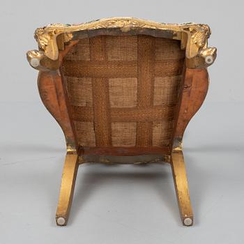 A south European Baroque style chair, late 19th Century.
