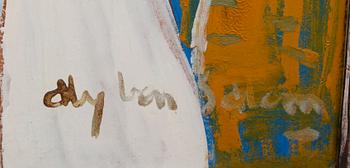 ALY BEN SALEM, olja på pannå, signerad.