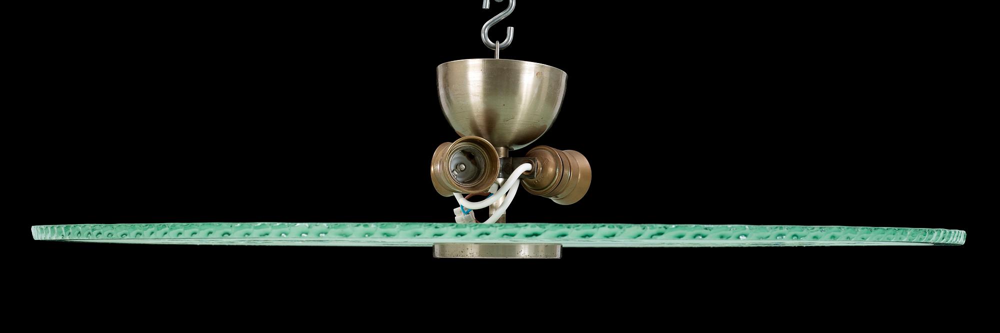 TAKPLAFOND, glas, 1940-tal. Höjd ca 15 cm.