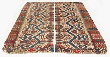 An antique Aydin kilim, West Anatolia, ca 326 x 182 cm.