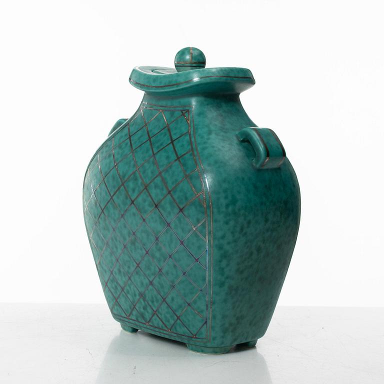 Wilhelm Kåge, a lidded 'Argenta' vase, Gustavsberg.
