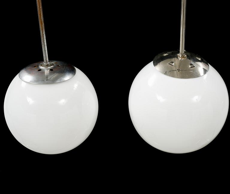 Two mid 20th century ceiling lamps.