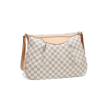 LOUIS VUITTON, a damier azur "Siracusa MM" shoulder bag.