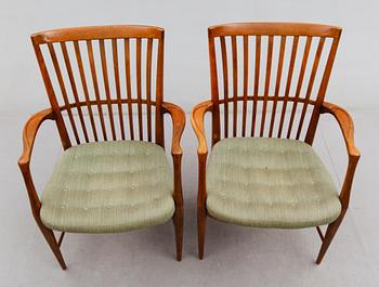 KARMSTOLAR, 1 par, Svenska Möbelfabriken, Bodafors, 1900-talets mitt.