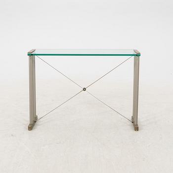 Peter Ghyczy, A 1980s glass and metal sideboard.