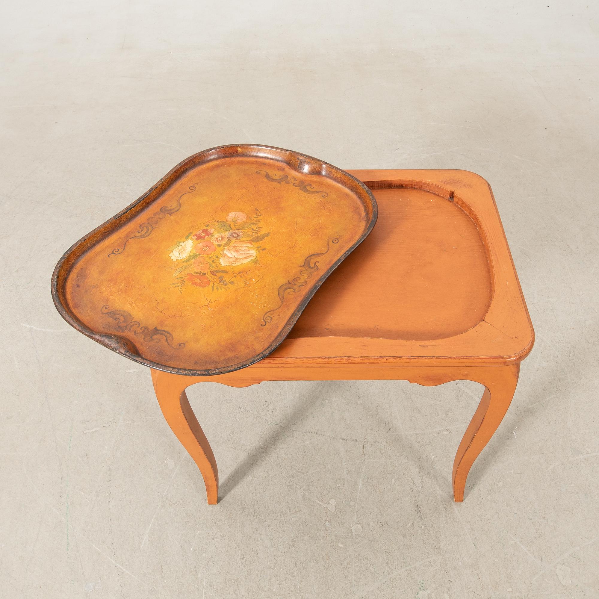 Brick table, Rococo style, first half/mid 20th century.