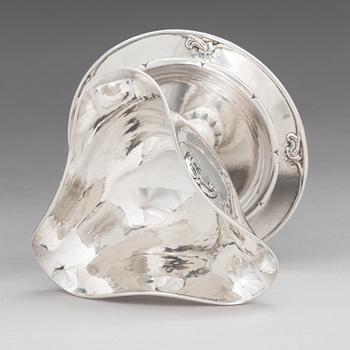 Georg Jensen, såsskål, silver, design nr 328, Köpenhamn 1919. Svenska kontrollstämplar GABF.