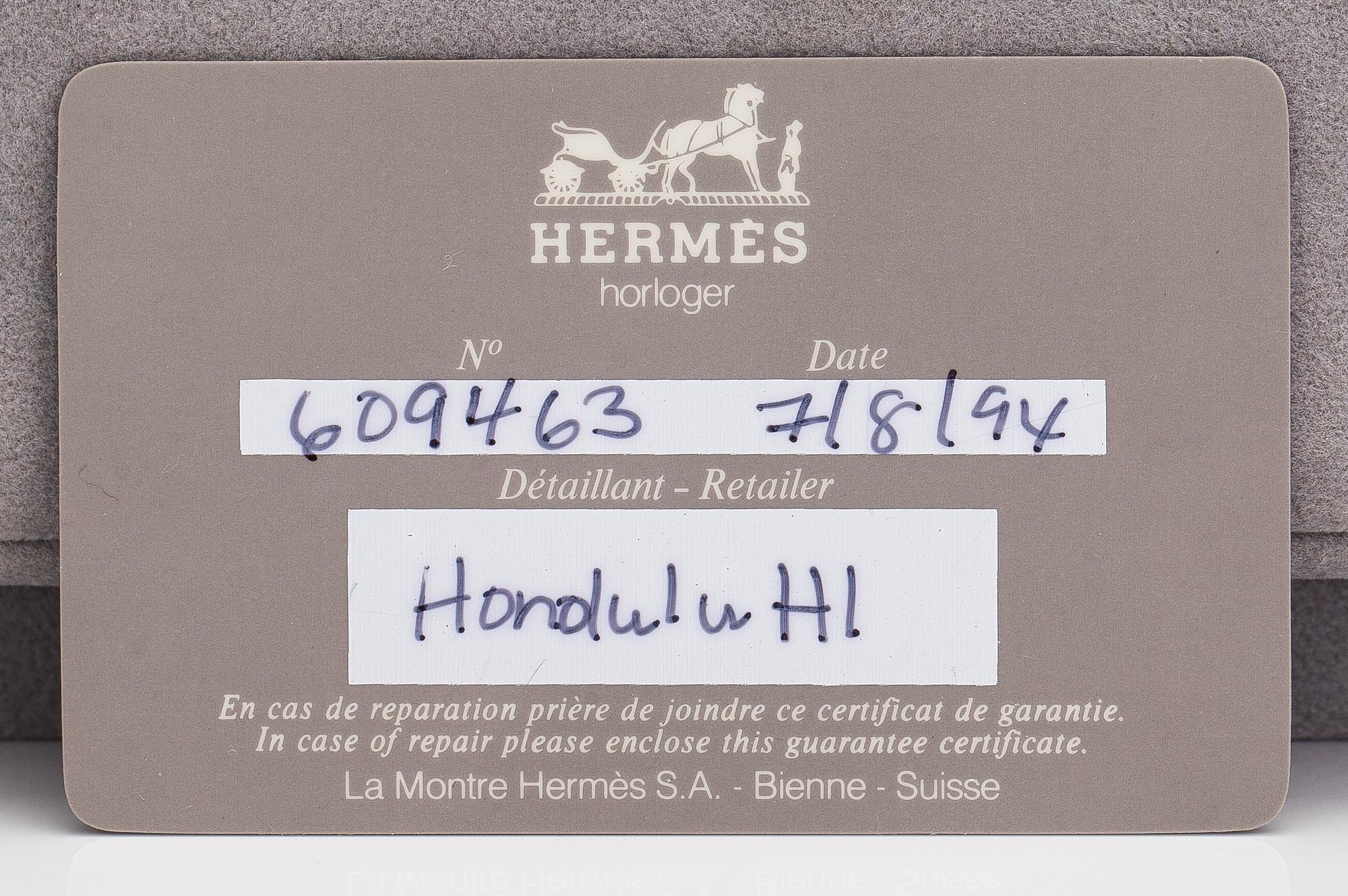 Hermès, Medor, wristwatch, 23 mm.