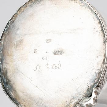 A Swedish Gustavian silver coffee-pot, marks of Joachim Ljungberg, Norrköping 1785.