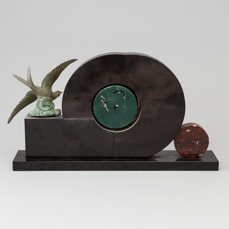 An art decó table watch, 1930s.