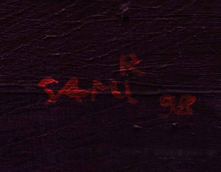 SAMI RINNE, olja på duk, signerad och daterad -98, även a tergo.