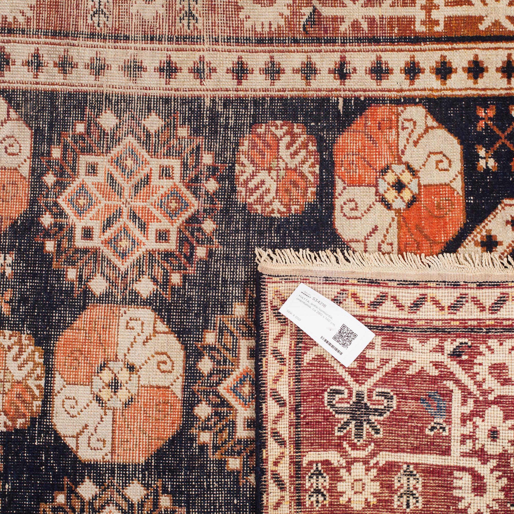 MATTA, antik/semiantik, orientalisk, ca 280 x 140 cm.