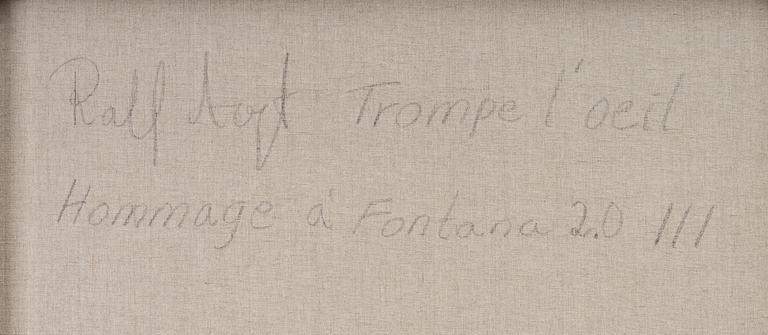 Ralf Arzt, "Trompe l'oeil Hommage à Fontana 2.0 III".