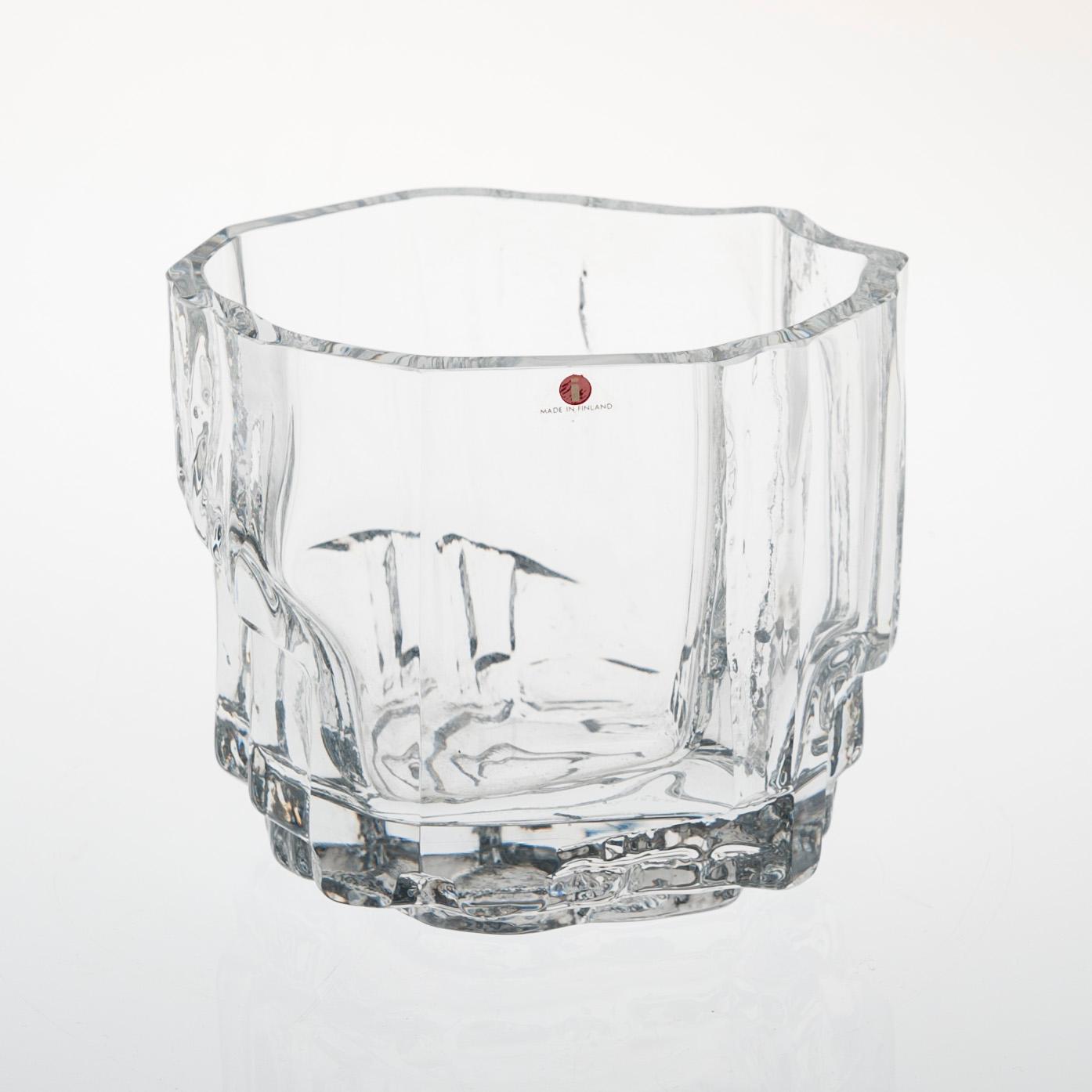 VAS, glas, signerad Tapio Wirkkala, Iittala.