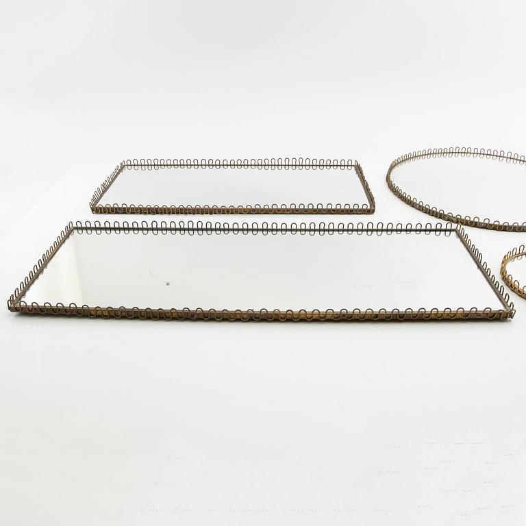 Table plateau 5 pcs Swedish Modern mid-20th century.