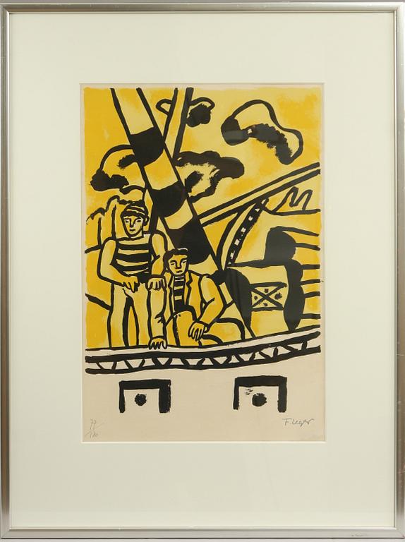 FERNAND LÉGER, efter, färglitografi, sign i trycket, numr 77/180.