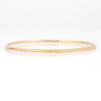 ARMRING, C G Hallbergs, Stockholm, 1923. 18K guld.